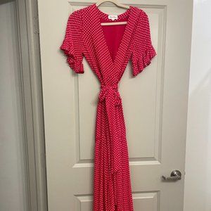 Red Polka Dot Mini Dress by Privacy Please